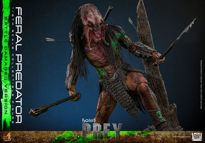 HOT TOYS - Prey Action Figure 1/6 Feral Predator (Battle Damaged Version)