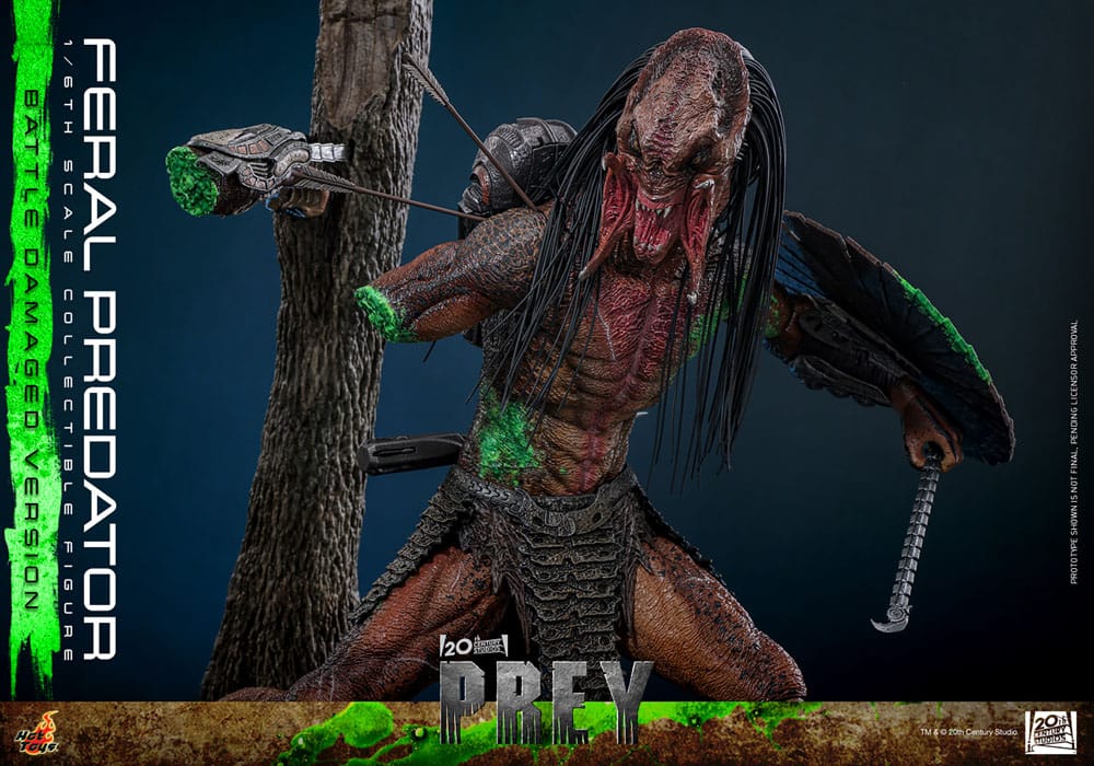 HOT TOYS - Prey Action Figure 1/6 Feral Predator (Battle Damaged Version)
