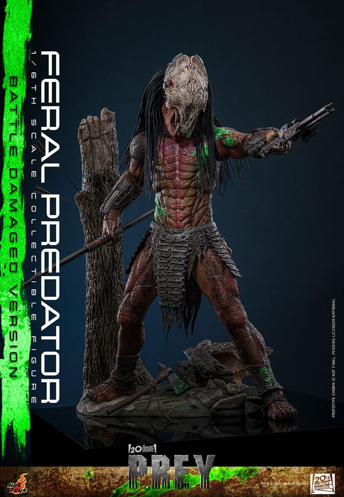 HOT TOYS - Prey Action Figure 1/6 Feral Predator (Battle Damaged Version)