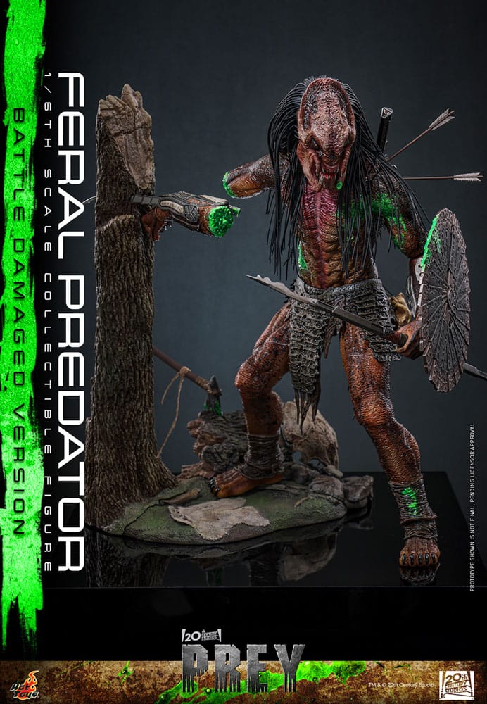 HOT TOYS - Prey Action Figure 1/6 Feral Predator (Battle Damaged Version)