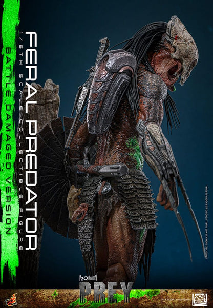 HOT TOYS - Prey Action Figure 1/6 Feral Predator (Battle Damaged Version)