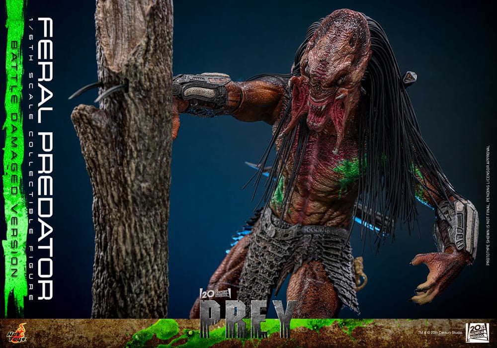 HOT TOYS - Prey Action Figure 1/6 Feral Predator (Battle Damaged Version)