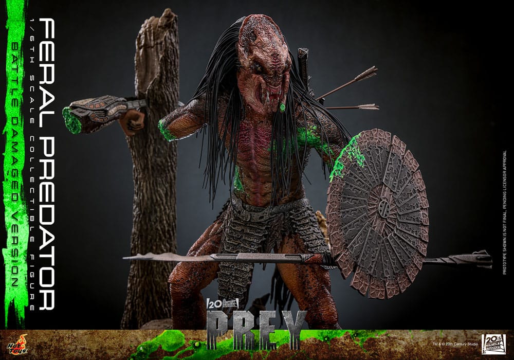 HOT TOYS - Prey Action Figure 1/6 Feral Predator (Battle Damaged Version)
