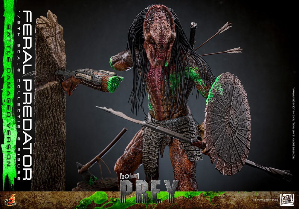 HOT TOYS - Prey Action Figure 1/6 Feral Predator (Battle Damaged Version)