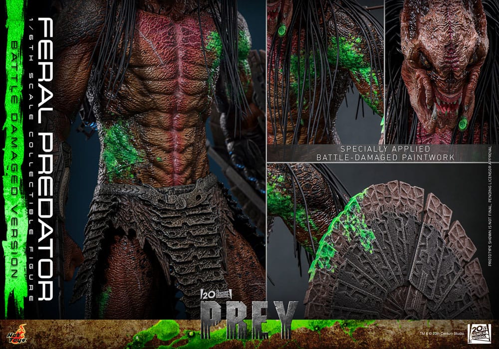 HOT TOYS - Prey Action Figure 1/6 Feral Predator (Battle Damaged Version)