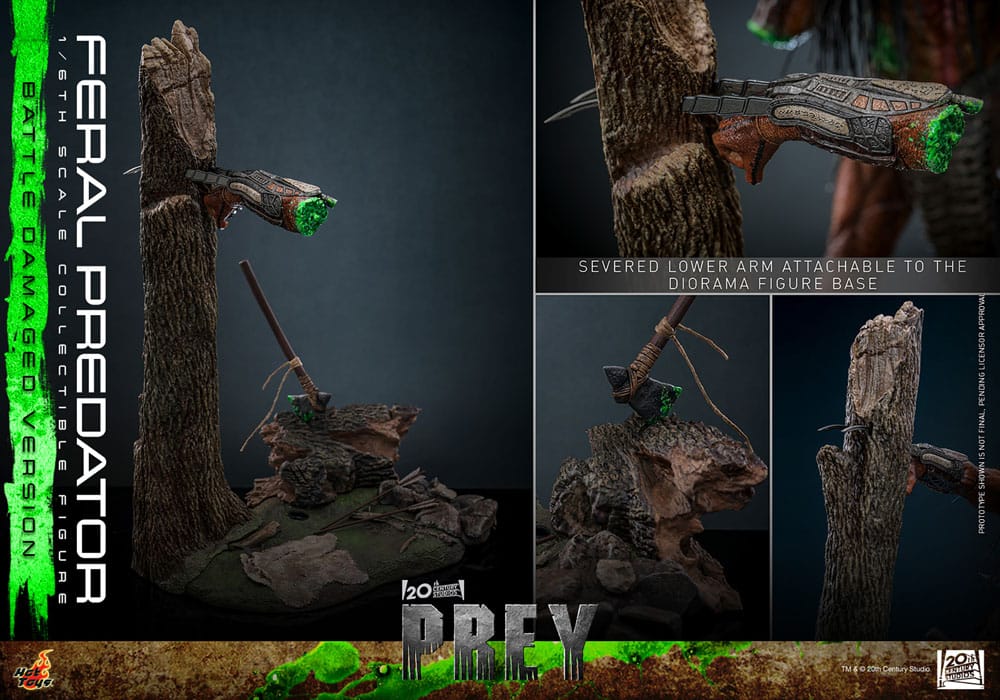 HOT TOYS - Prey Action Figure 1/6 Feral Predator (Battle Damaged Version)