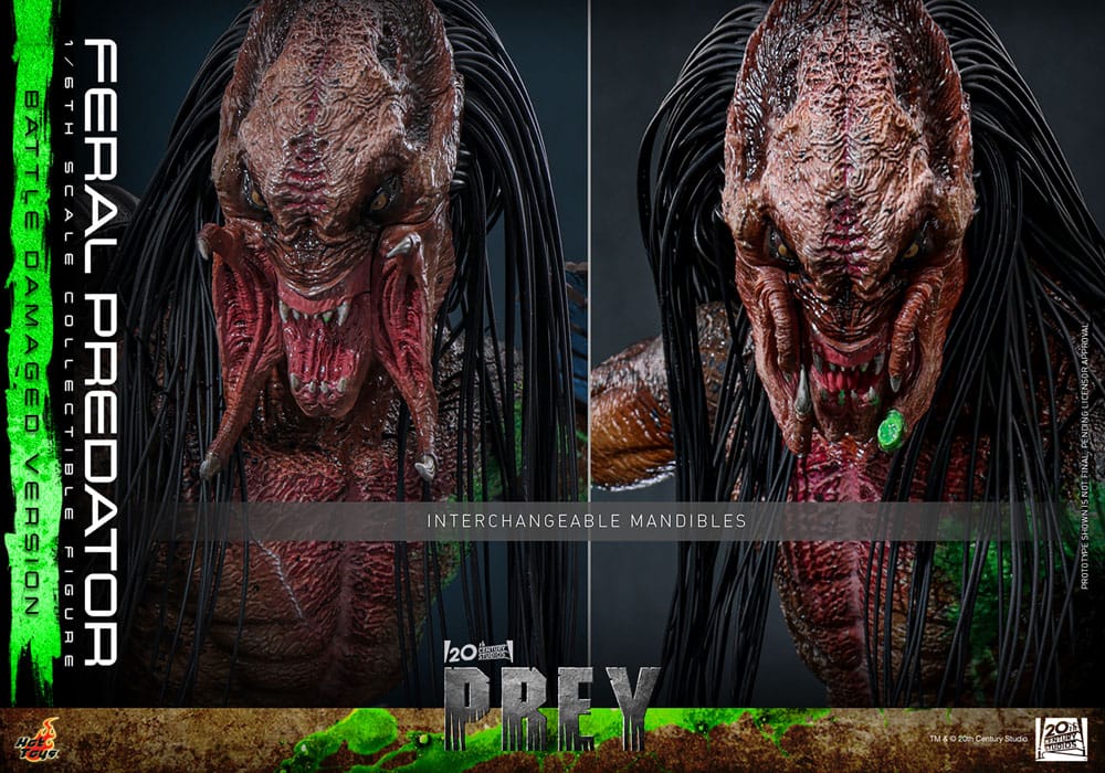 HOT TOYS - Prey Action Figure 1/6 Feral Predator (Battle Damaged Version)