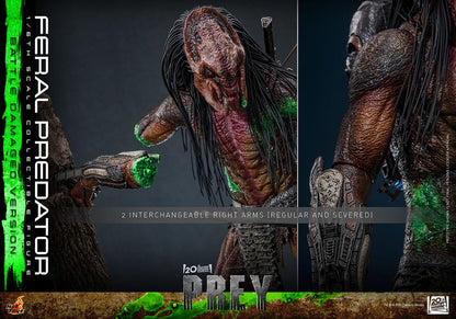 HOT TOYS - Prey Action Figure 1/6 Feral Predator (Battle Damaged Version)