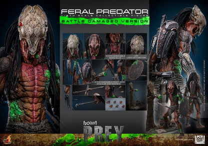 HOT TOYS - Prey Action Figure 1/6 Feral Predator (Battle Damaged Version)