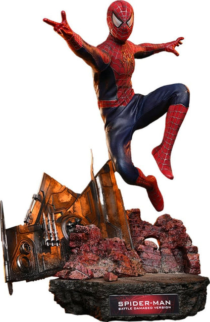 HOT TOYS - Spider-Man Movie Masterpiece Action Figure 1/6 Spider-Man (Battle Damaged Version)  MMS859