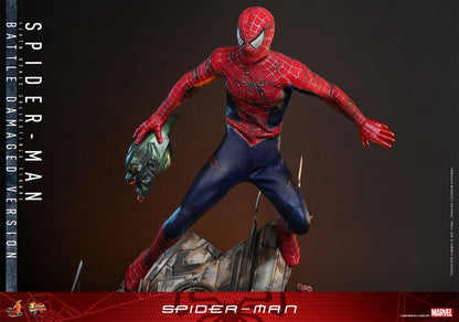 HOT TOYS - Spider-Man Movie Masterpiece Action Figure 1/6 Spider-Man (Battle Damaged Version)  MMS859