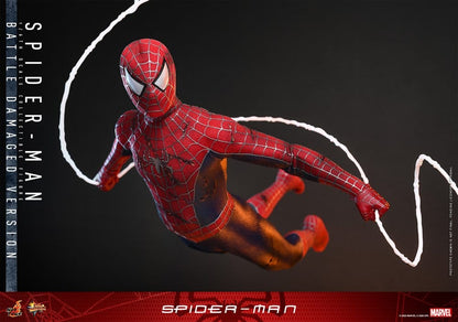 HOT TOYS - Spider-Man Movie Masterpiece Action Figure 1/6 Spider-Man (Battle Damaged Version)  MMS859