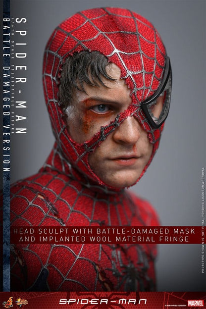 HOT TOYS - Spider-Man Movie Masterpiece Action Figure 1/6 Spider-Man (Battle Damaged Version)  MMS859