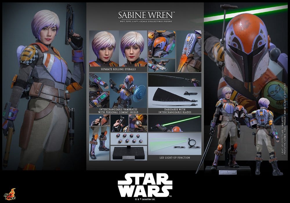 HOT TOYS - Star Wars: Rebels Television Masterpiece Action Figure 1/6 Sabine Wren