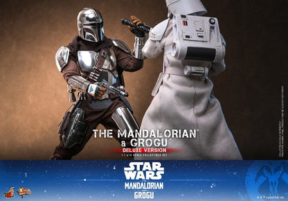 HOT TOYS - Star Wars: The Mandalorian & Grogu Movie Masterpiece Action Figure 1/6 The Mandalorian and Grogu (Deluxe Version)