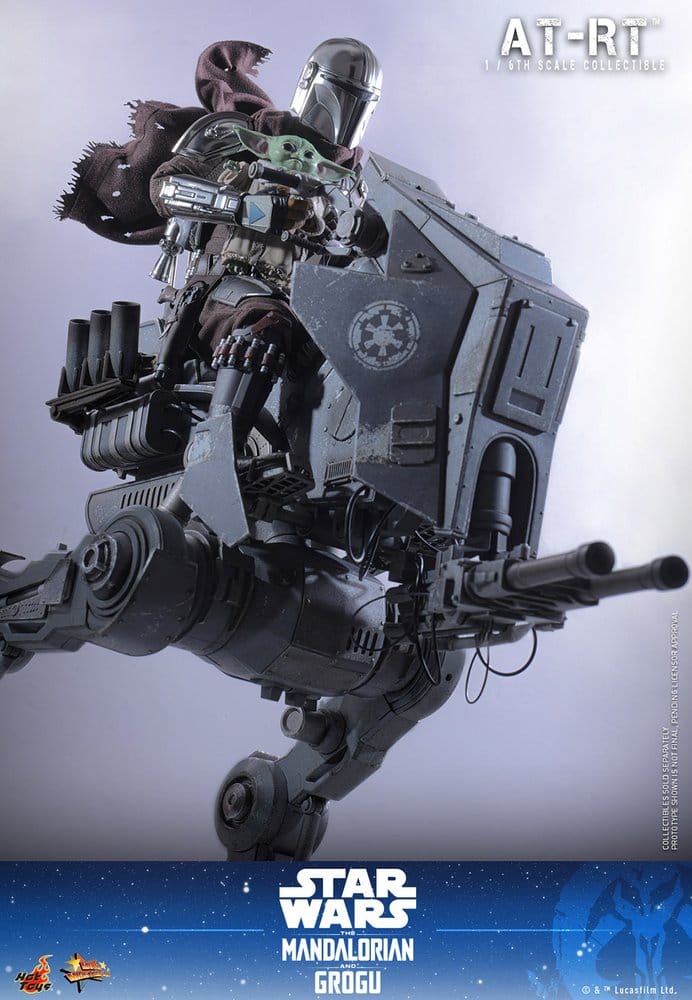 HOT TOYS - Star Wars: The Mandalorian & Grogu Movie Masterpiece Action Figure Set 1/6 Imperial Remnant AT-RT Driver & AT-RT