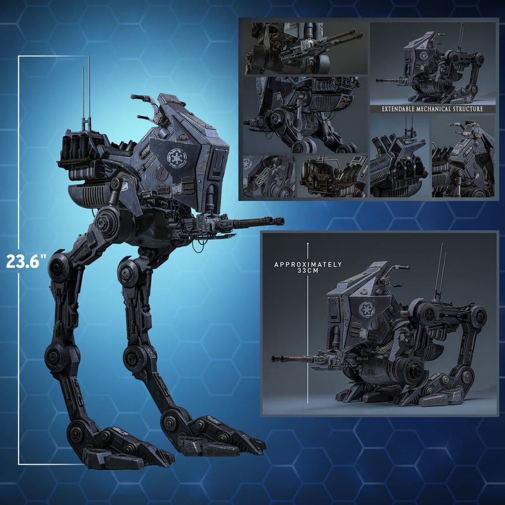HOT TOYS - Star Wars: The Mandalorian & Grogu Movie Masterpiece Action Figure Set 1/6 Imperial Remnant AT-RT Driver & AT-RT