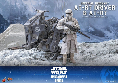 HOT TOYS - Star Wars: The Mandalorian & Grogu Movie Masterpiece Action Figure Set 1/6 Imperial Remnant AT-RT Driver & AT-RT