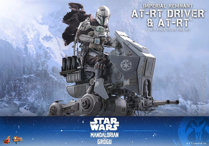 HOT TOYS - Star Wars: The Mandalorian & Grogu Movie Masterpiece Action Figure Set 1/6 Imperial Remnant AT-RT Driver & AT-RT