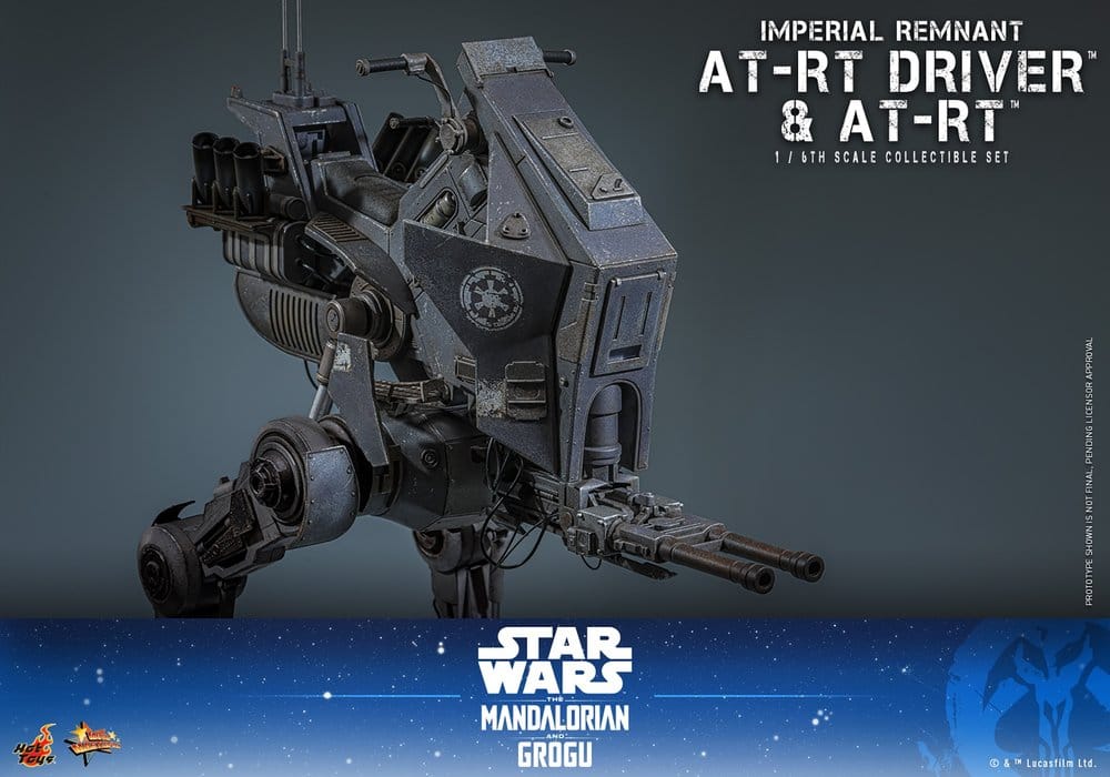 HOT TOYS - Star Wars: The Mandalorian & Grogu Movie Masterpiece Action Figure Set 1/6 Imperial Remnant AT-RT Driver & AT-RT