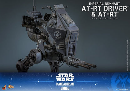 HOT TOYS - Star Wars: The Mandalorian & Grogu Movie Masterpiece Action Figure Set 1/6 Imperial Remnant AT-RT Driver & AT-RT