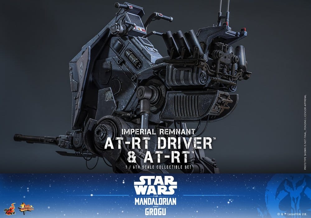 HOT TOYS - Star Wars: The Mandalorian & Grogu Movie Masterpiece Action Figure Set 1/6 Imperial Remnant AT-RT Driver & AT-RT