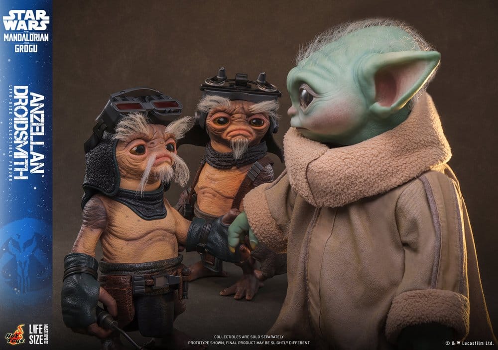 HOT TOYS - Star Wars: The Mandalorian & Grogu Life-Size Figure Anzellan Droidsmith