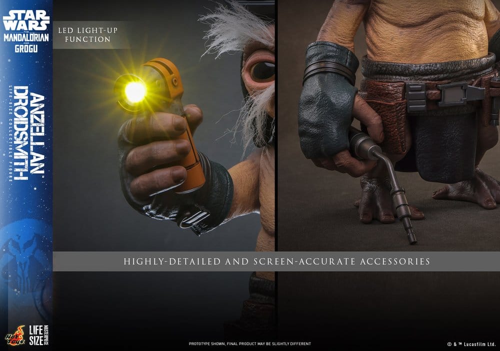 HOT TOYS - Star Wars: The Mandalorian & Grogu Life-Size Figure Anzellan Droidsmith
