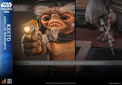 HOT TOYS - Star Wars: The Mandalorian & Grogu Life-Size Masterpiece Life-Size Figure Keeto (Anzellan Droidsmith)