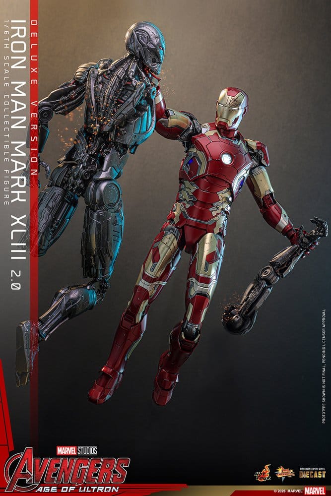 HOT TOYS - Avengers: Age of Ultron Movie Masterpiece Diecast Action Figure 1/6 Iron Man Mark XLIII (2.0) (Deluxe Version)