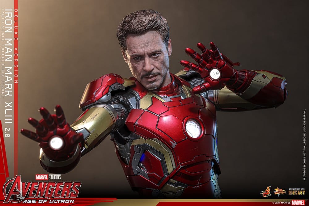 HOT TOYS - Avengers: Age of Ultron Movie Masterpiece Diecast Action Figure 1/6 Iron Man Mark XLIII (2.0) (Deluxe Version)