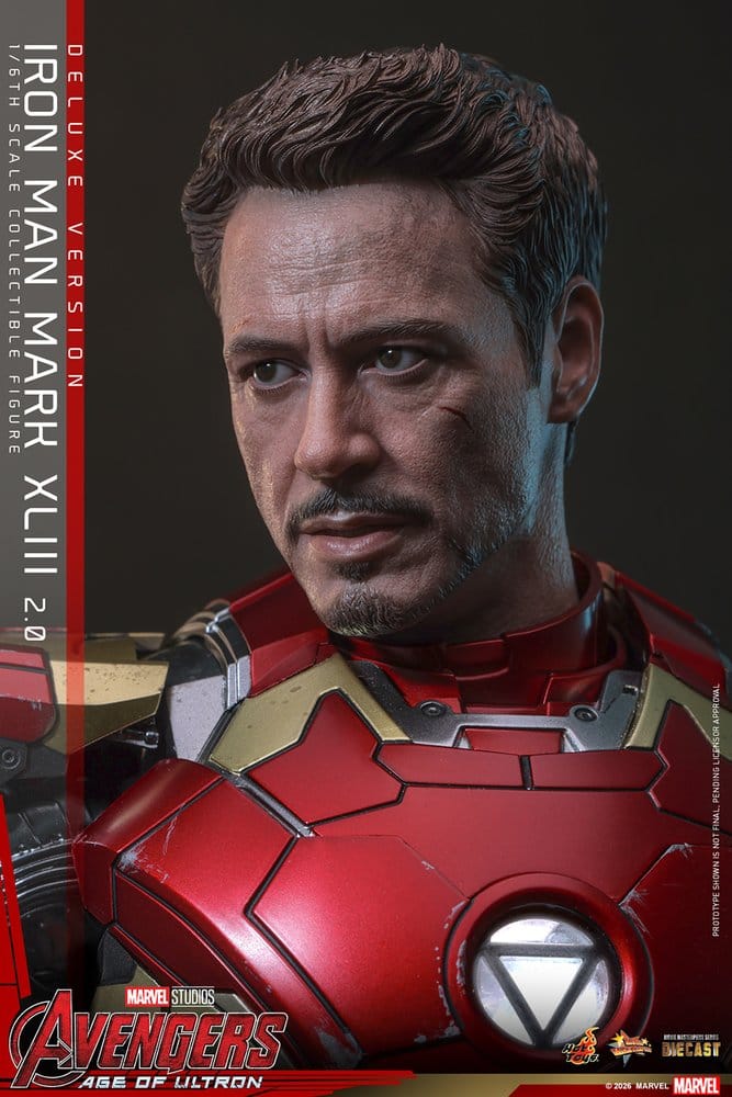 HOT TOYS - Avengers: Age of Ultron Movie Masterpiece Diecast Action Figure 1/6 Iron Man Mark XLIII (2.0) (Deluxe Version)