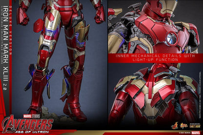 HOT TOYS - Avengers: Age of Ultron Movie Masterpiece Diecast Action Figure 1/6 Iron Man Mark XLIII (2.0) (Deluxe Version)