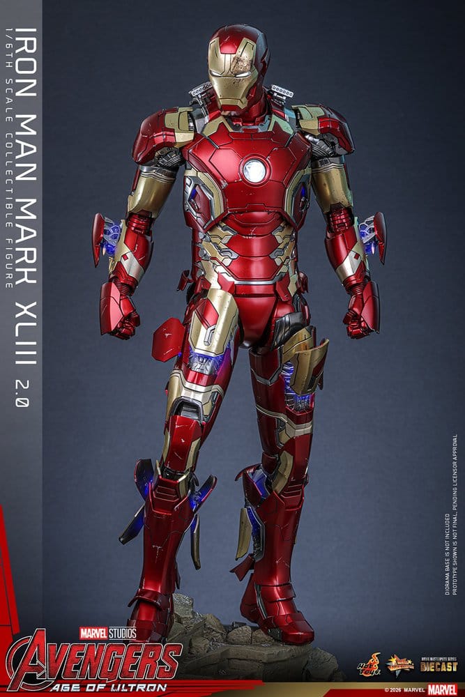 HOT TOYS - Avengers: Age of Ultron Movie Masterpiece Diecast Action Figure 1/6 Iron Man Mark XLIII (2.0)