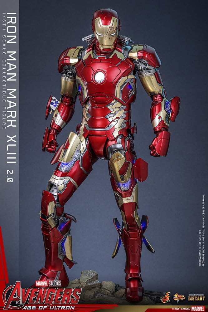 HOT TOYS - Avengers: Age of Ultron Movie Masterpiece Diecast Action Figure 1/6 Iron Man Mark XLIII (2.0)