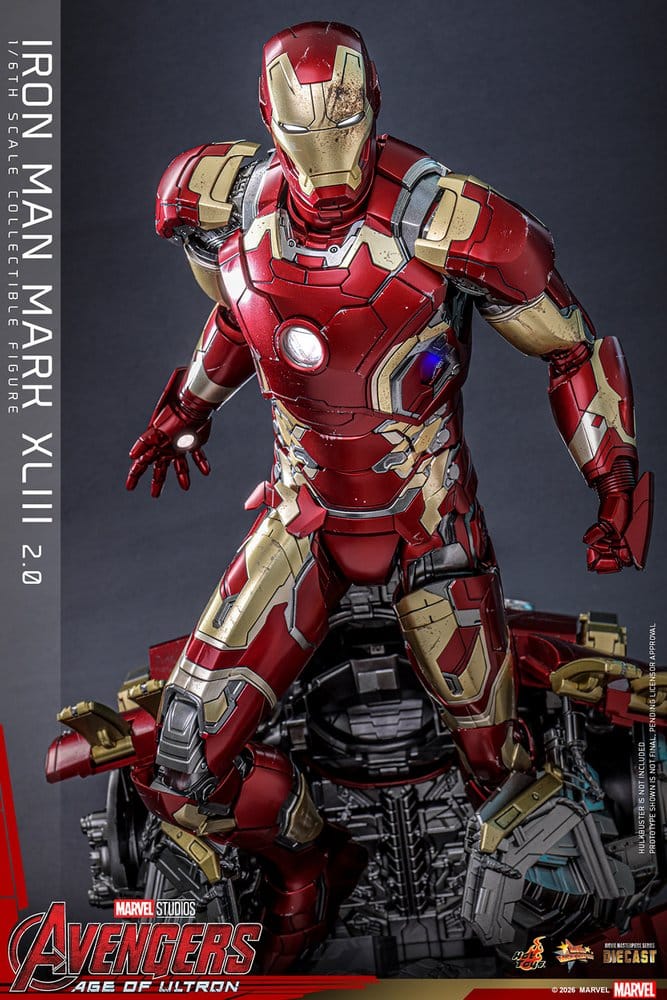 HOT TOYS - Avengers: Age of Ultron Movie Masterpiece Diecast Action Figure 1/6 Iron Man Mark XLIII (2.0)