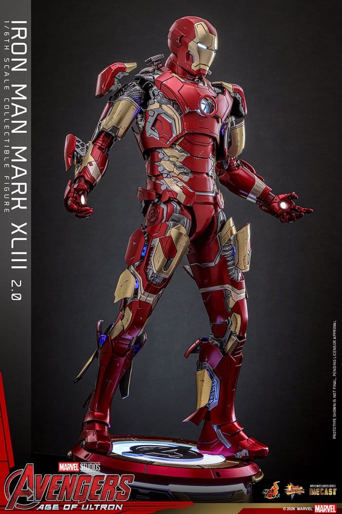 HOT TOYS - Avengers: Age of Ultron Movie Masterpiece Diecast Action Figure 1/6 Iron Man Mark XLIII (2.0)