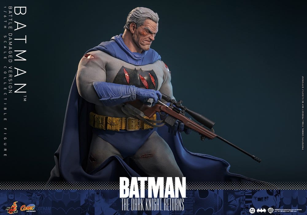 HOT TOYS - Batman: The Dark Knight Returns Comic Masterpiece Action Figure 1/6 Batman (Battle Damaged Version)