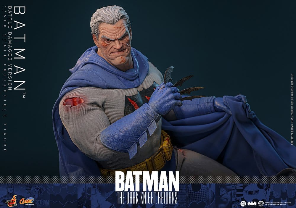 HOT TOYS - Batman: The Dark Knight Returns Comic Masterpiece Action Figure 1/6 Batman (Battle Damaged Version)