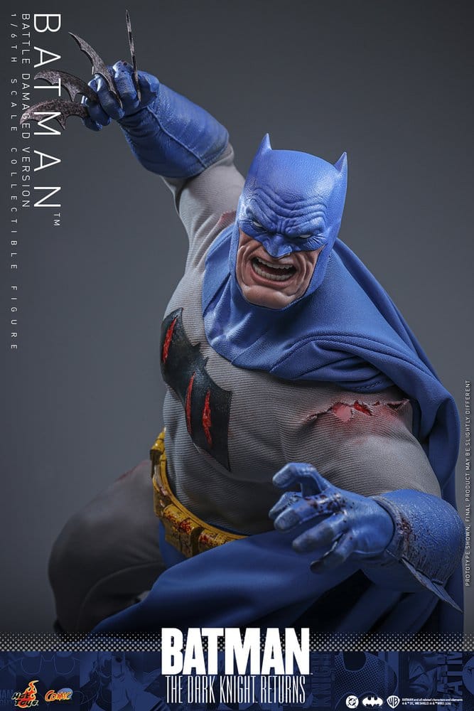 HOT TOYS - Batman: The Dark Knight Returns Comic Masterpiece Action Figure 1/6 Batman (Battle Damaged Version)