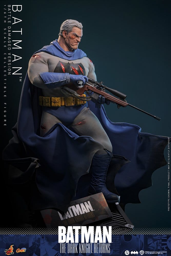 HOT TOYS - Batman: The Dark Knight Returns Comic Masterpiece Action Figure 1/6 Batman (Battle Damaged Version)