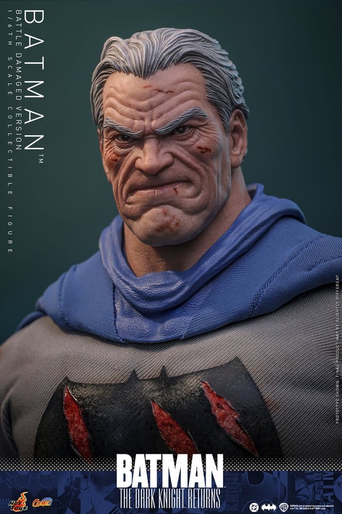 HOT TOYS - Batman: The Dark Knight Returns Comic Masterpiece Action Figure 1/6 Batman (Battle Damaged Version)