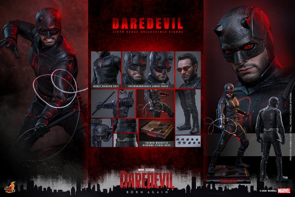 HOT TOYS - Marvel Daredevil: Born Again Action Figure 1/6 Daredevil