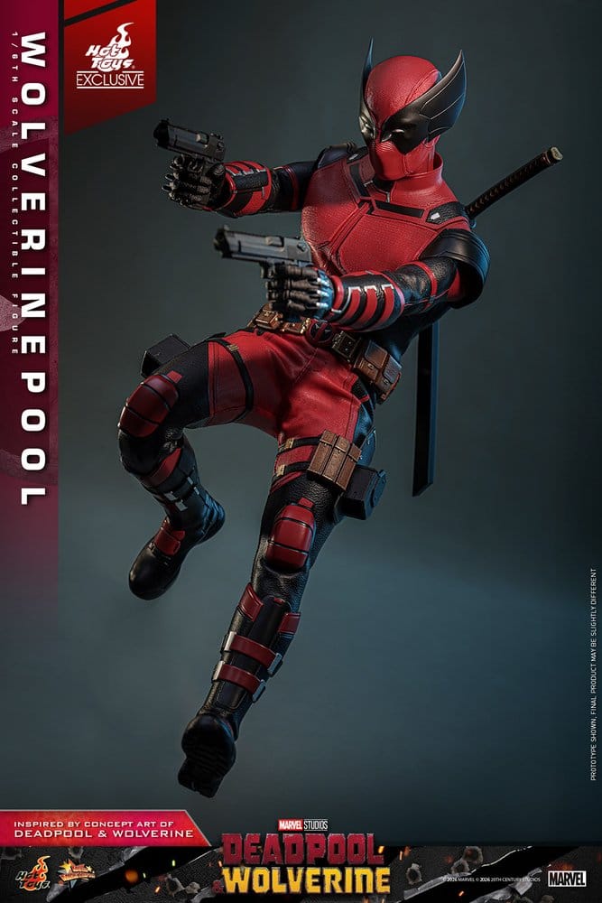 HOT TOYS - Deadpool & Wolverine Movie Masterpiece Action Figure 1/6 Wolverinepool Hot Toys Exclusive MMS857