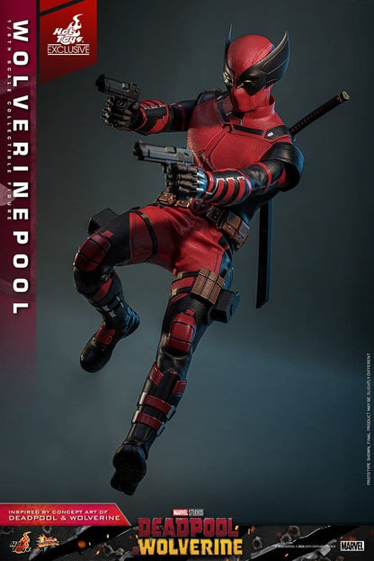 HOT TOYS - Deadpool & Wolverine Movie Masterpiece Action Figure 1/6 Wolverinepool Hot Toys Exclusive MMS857