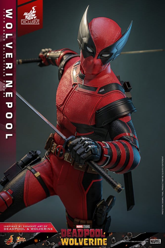 HOT TOYS - Deadpool & Wolverine Movie Masterpiece Action Figure 1/6 Wolverinepool Hot Toys Exclusive MMS857