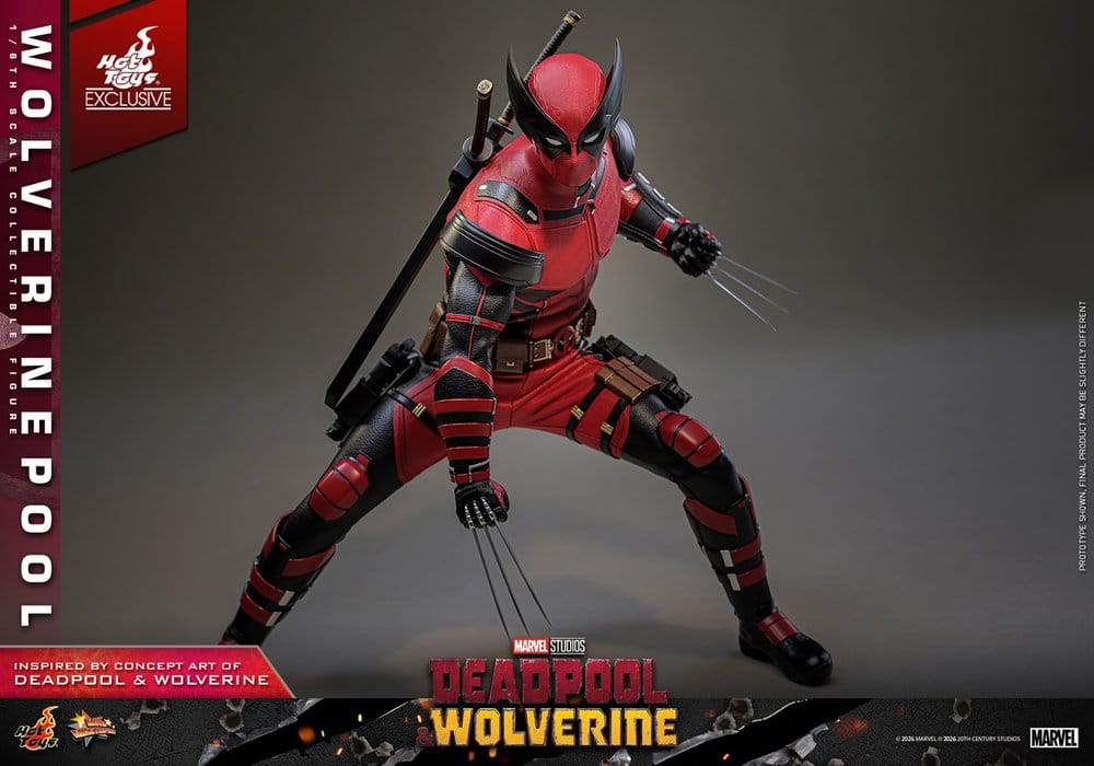 HOT TOYS - Deadpool & Wolverine Movie Masterpiece Action Figure 1/6 Wolverinepool Hot Toys Exclusive MMS857