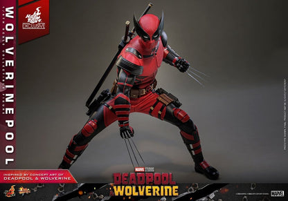 HOT TOYS - Deadpool & Wolverine Movie Masterpiece Action Figure 1/6 Wolverinepool Hot Toys Exclusive MMS857