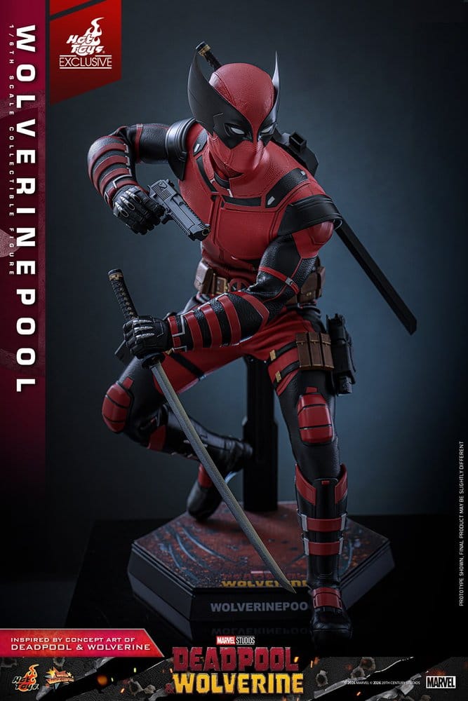 HOT TOYS - Deadpool & Wolverine Movie Masterpiece Action Figure 1/6 Wolverinepool Hot Toys Exclusive MMS857