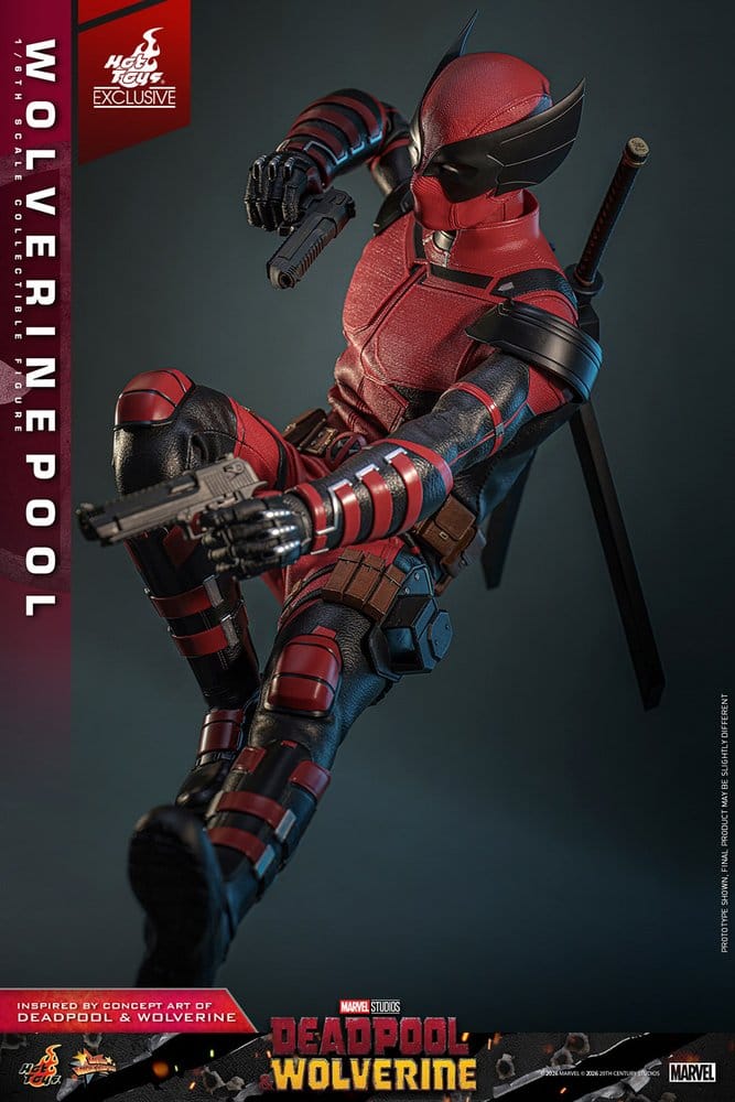 HOT TOYS - Deadpool & Wolverine Movie Masterpiece Action Figure 1/6 Wolverinepool Hot Toys Exclusive MMS857